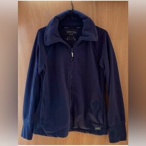 Navy blue Calvin Klein zip up fleece